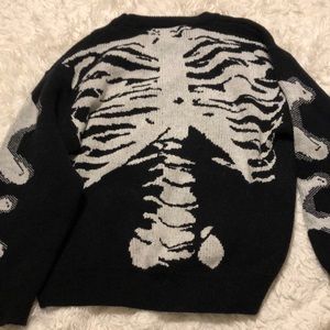 Skeleton sweater.